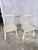 White Farmhouse Stickback Chairs in Painted White, Set of 2 For Sale - Image 8 of 10