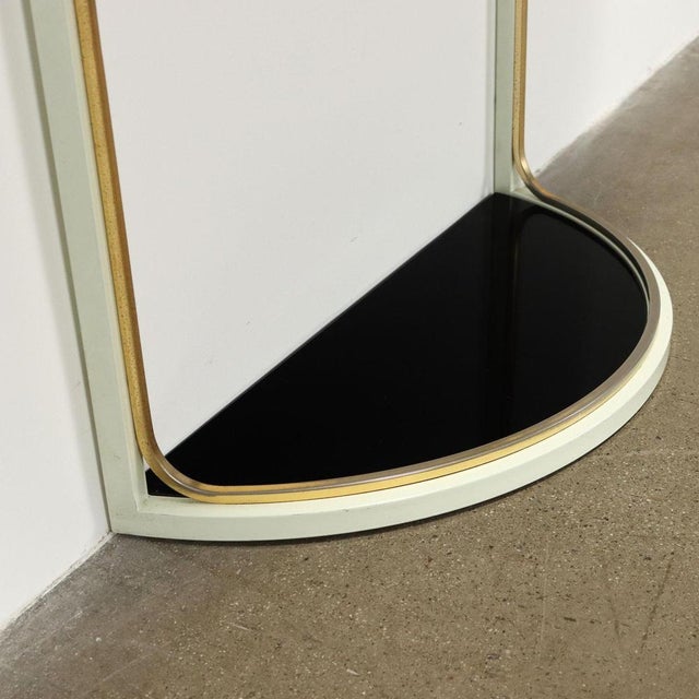 Vintage Console Table in Metal and Brass by Tommaso Barbi, 1970s For Sale - Image 6 of 9