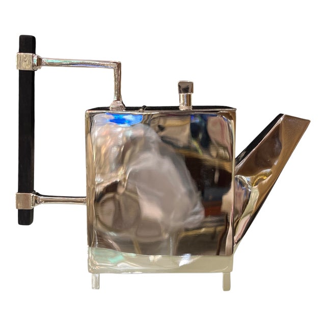 Cubist Silver Teapot by Christopher Dresser, 1800s For Sale
