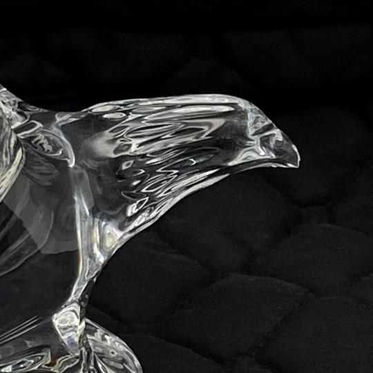 Waterford Crystal Fred Curtis Sculpture/Figurine - Eagle With Outstretched Wings (Vintage, Model #105153) For Sale - Image 11 of 18