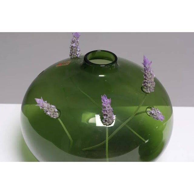 Forest Green Michael Bang Cave Vases for Holmegaard, 1965, Set of 4 For Sale - Image 8 of 13