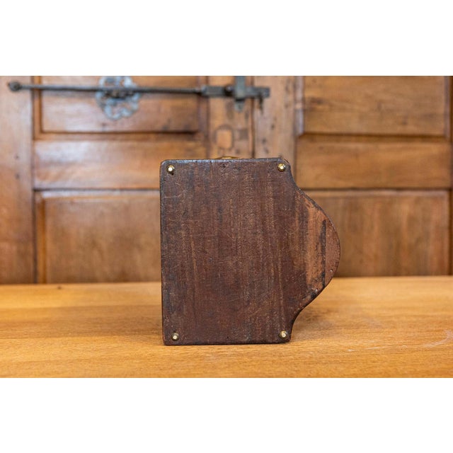 English George III Period Early 18th Century Walnut Box with Brass Hardware For Sale - Image 11 of 15