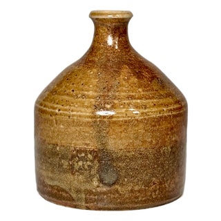 Earth Glazed Studio Ceramic Art Vase from Omega, 1980s For Sale