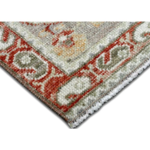 1960s Turkish Oushak Yastic. Hand woven with wool on wool foundation in the Oushak region of Western Turkey. The Anatolian...