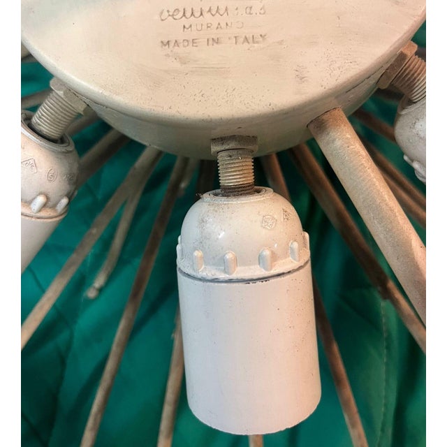 Trilobi Chandelier in Murano Glass by Venini, Italy, 1960s For Sale - Image 8 of 9