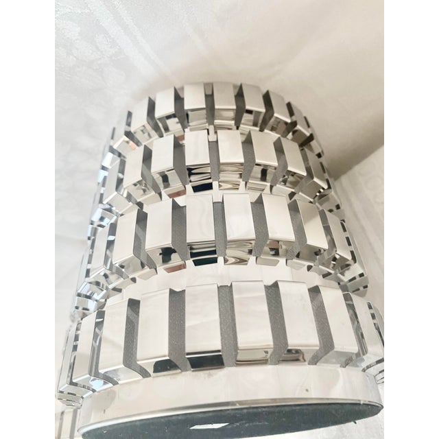 Late 20th Century Y2k Glamour to Your Tabletop With This Striking Pair of Party Lite "Enchanted Linear" Candle Holders For Sale - Image 10 of 16