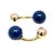 Tiffany and Co. Tiffany & Co. 14k Yellow Gold Lapis Ball Cufflinks For Sale - Image 4 of 6