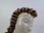 Art Deco Ceramic Bust of a Woman with Gilded Curled Hair, Czechoslovakia, 1930s For Sale - Image 4 of 18