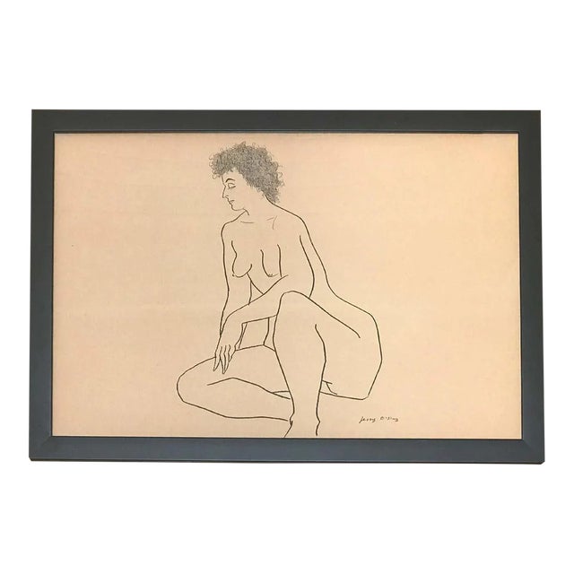 Nude #6 Drawing by Jerry O'Day For Sale