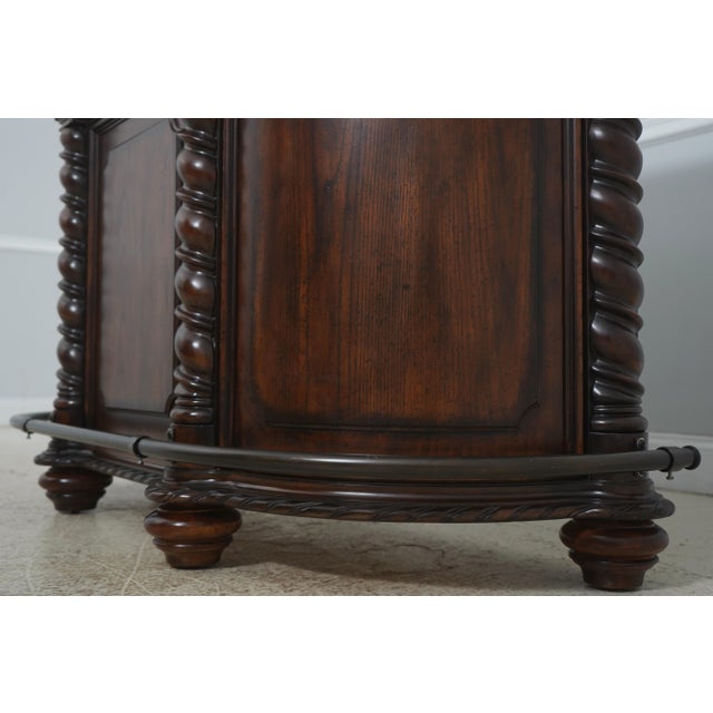Marble Top Free-Standing Bar With Wine Rack For Sale - Image 13 of 18