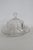 Glass Mid 20th Century Clear Pressed Glass Covered Butter Cheese Serving Dish Petal Scalloped Rim For Sale - Image 7 of 16