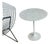 Vintage Eero Saarinen White Carrara Marble Tulip Side Table Knoll Mid Century Modern For Sale