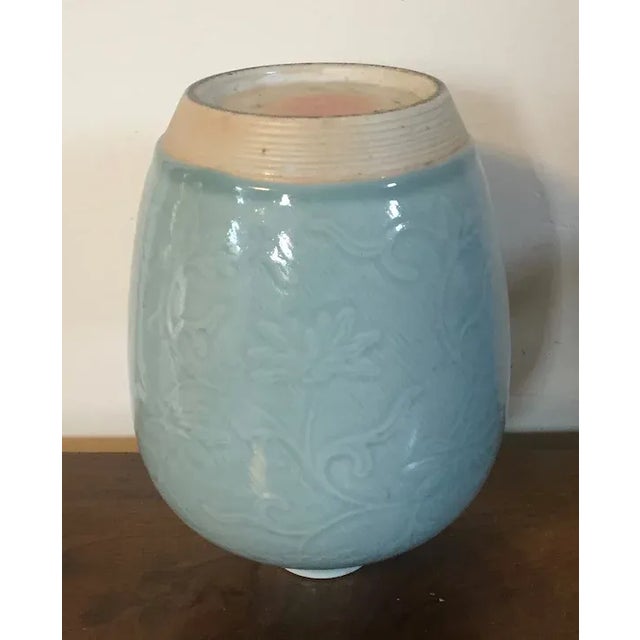 19th Century Antique 19th Century Chinese Celadon Porcelain Vase For Sale - Image 5 of 13