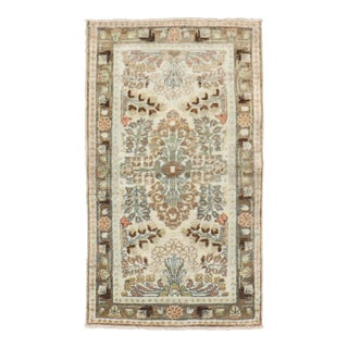 Antique Persian Hamedan Small Powder Room Rug - 1'11" x 3'2" For Sale