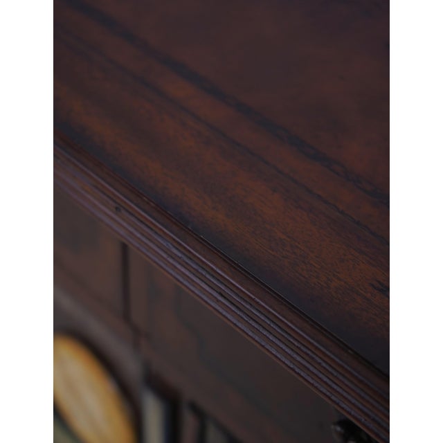 Maitland Smith Mahogany Bookspline Door Bookcase Credenza For Sale - Image 10 of 18