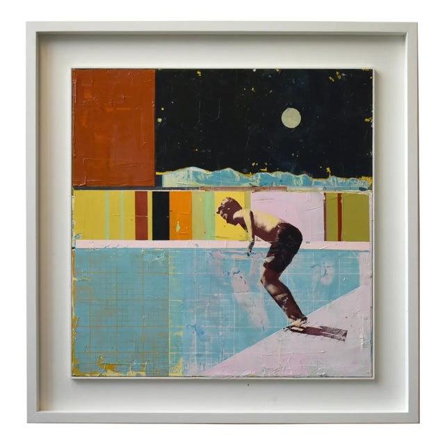 Dan Parry-Jones, Skater with Night Sky, 2025, Mixed Media For Sale