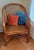 1970s Matching Chinoiserie Bamboo Rattan Cane Club Chairs Set For Sale - Image 5 of 13