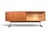 Late 20th Century Rare Richard Round Space Age Credenza in Teak + Chrome, Attributed For Sale - Image 11 of 15