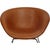 Animal Skin Pot Chair in Cognac Anilin Leather by Arne Jacobsen, 1960s For Sale - Image 7 of 18