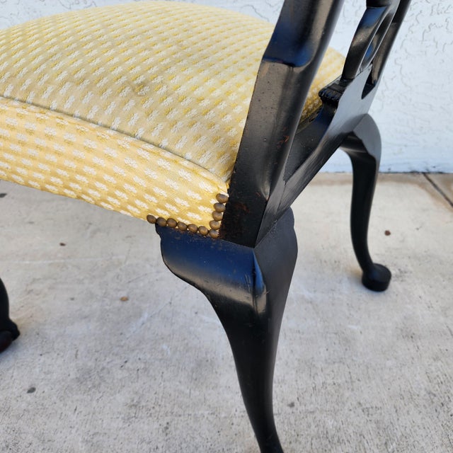 Auburn Antique English Georgian Side Chair Ca 1750 For Sale - Image 8 of 12