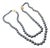 1980s Angela Cummings Hematite Bead Yellow Gold Necklace For Sale