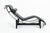 Cassina Lc4 Black Leather Chaise Lounge Chair by Le Corbusier 1994 For Sale In Detroit - Image 6 of 18