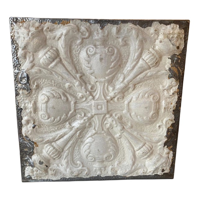 Antique Tin Ceiling Remnant For Sale