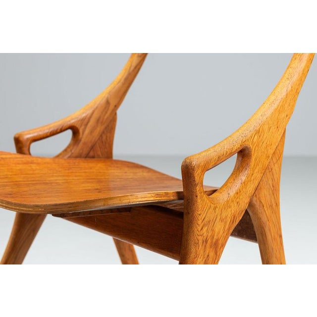 Dining Chairs in Teak by Arne Hovmand Olsen for Mogens Kold, Denmark, 1959, Set of 4 For Sale - Image 13 of 17