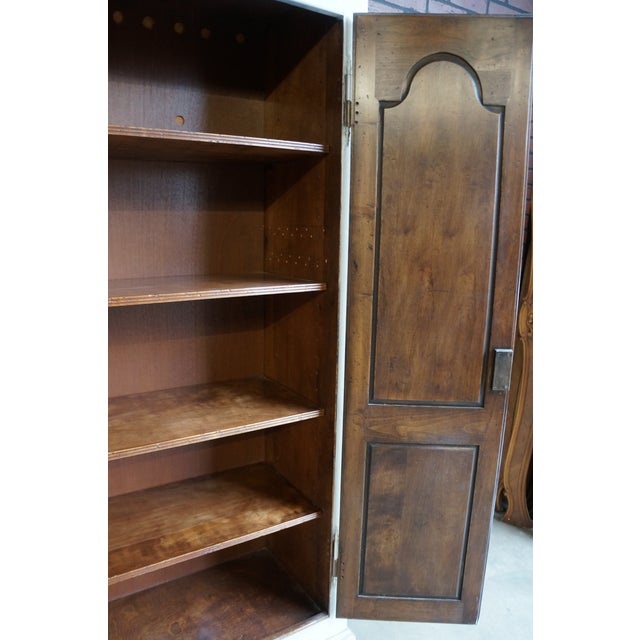 Gray late 20th Century Country French Painted Armoire For Sale - Image 8 of 9