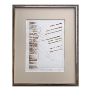 Pablo Pino "Palos De Ciego" Signed Dry Point Etching by Contemporary Spanish Artist