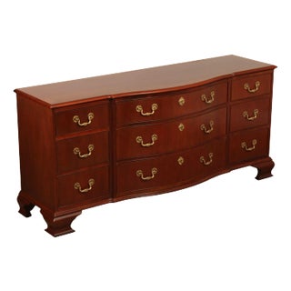 Baker Georgian Style Mahogany Triple Chest of Drawers For Sale