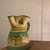 Vintage Spanish decorative sangria pitcher crafted in glazed earthenware and hand-painted with classic Mediterranean...