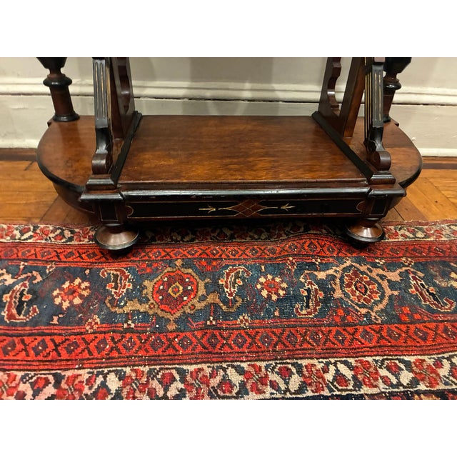 Chestnut Late 19th Century Victorian Eastlake Console Dressing Table For Sale - Image 8 of 18