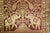 Maroon Silk Throw Pillow With Elephants and Peacocks India For Sale - Image 8 of 12