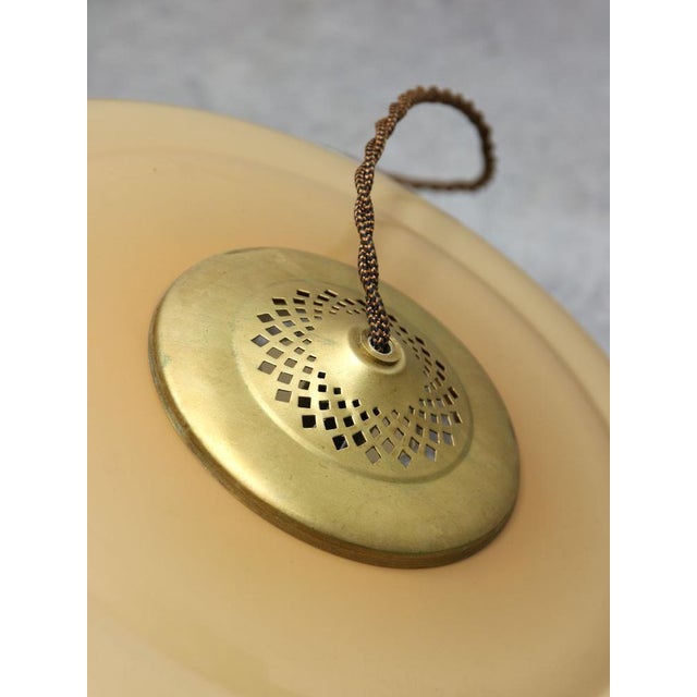 Guzzini Space Age Brown Pendant Lamp from Guzzini, 1960s For Sale - Image 4 of 18