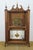 Mid 20th Century Mason & Sullivan West German Oak Pillar & Scroll Shelf Mantel Clock 31" For Sale - Image 5 of 17