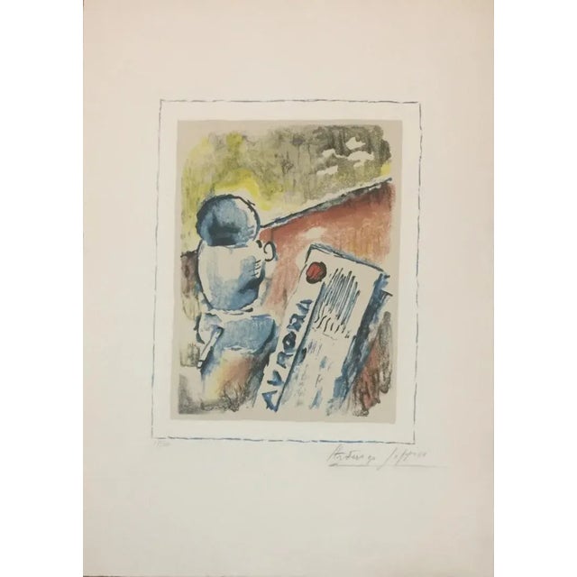 Hand signed and numbered. Edition of 100 prints. Lithograph with 6 colors. Very good condition Ref: Catalogue Bartolini n....