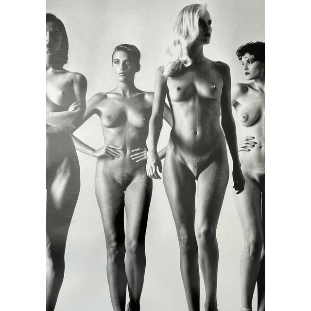 Printmaking Materials "Sie Kommen Nude, Paris 1981" by Helmut Newton Vintage Silver Gelatin Print For Sale - Image 7 of 11