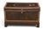 Large English Military Leather Clad Campaign Trunk For Sale - Image 4 of 9