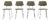 Chairs by Rudolf Wolf for Elsrijk, 1950s, Set of 4 For Sale