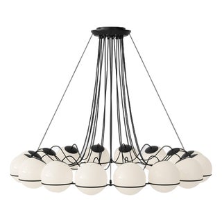 Model 2109/16/20 Lamp with Black Structure for Astep by Gino Sarfatti For Sale