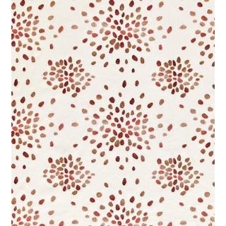 The House of Scalamandré Firefly Fabric, Orange For Sale