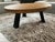 Black Brutalist Round Tripod Coffee Table in Stained Oak, 1970s For Sale - Image 8 of 8