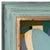Various Artists Contemporary Colorblock Oil Painting in Vintage Painted Frame For Sale - Image 4 of 6
