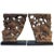 Antique Hand-Carved Wood Temple Corbels From 18th Century, China - a Pair For Sale