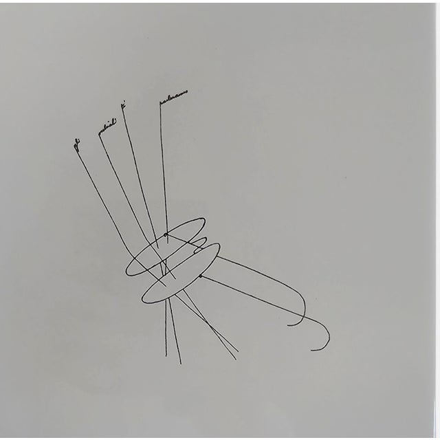 Centro Lettere Ceramic Tiles by Gio Ponti for Ceramica Bardelli, 1990s, Set of 6 For Sale - Image 6 of 10