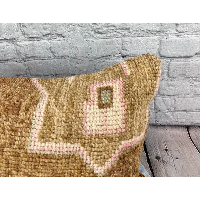 Turkish 16 x 24 Rug Pillow Istanbul Serenity Turkish Pillow Cushion Cover For Sale - Image 3 of 4