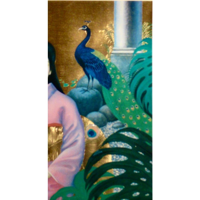 Late 20th Century Margaret Keane Madame Butterfly C. 1986 Reproduction Print For Sale - Image 5 of 9