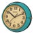 Turquoise Nuatical Vintage Ship's Wall Clock - Seiko Made in Japan For Sale