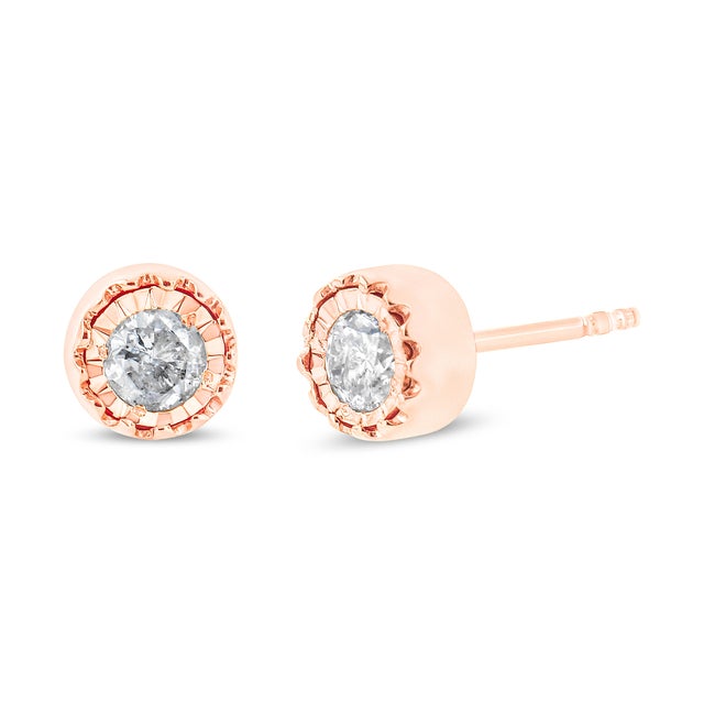 Look effortlessly chic and sophisticated for any occasion when you walk into a room wearing these stunning solitaire...